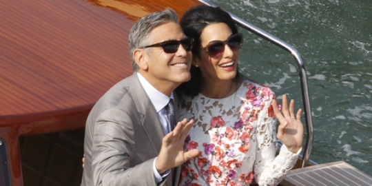 Sebulan menikah, George Clooney dan istri gelar dinner 