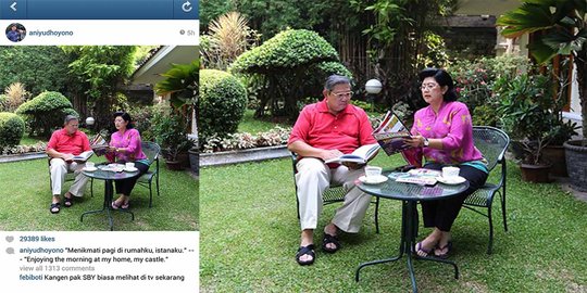 Ibu Ani unggah foto keseharian usai SBY tidak menjabat presiden
