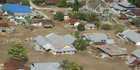 Di tempat lain kekeringan, di Binjai malah terendam banjir 2 M