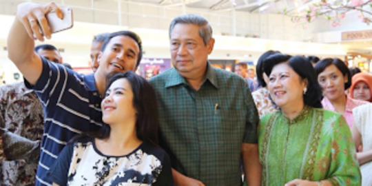 Nikmati masa pensiun, SBY ajak keluarga ke mal