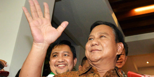 Datang ke Muktamar VIII PPP, Prabowo masih diteriaki presiden