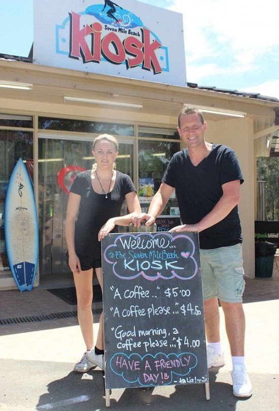 seven mile beach kiosk cafe