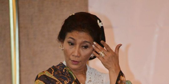 Temui Jokowi di istana, Susi minta izin libur pulang kampung