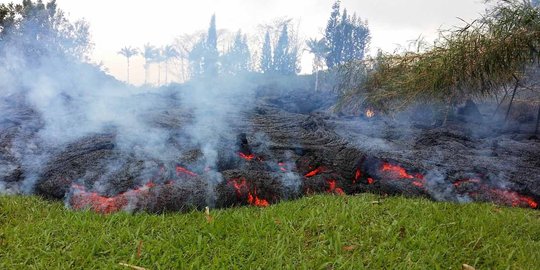 Dahsyatnya aliran lava Gunung Kilauea ancam kehidupan di Hawaii