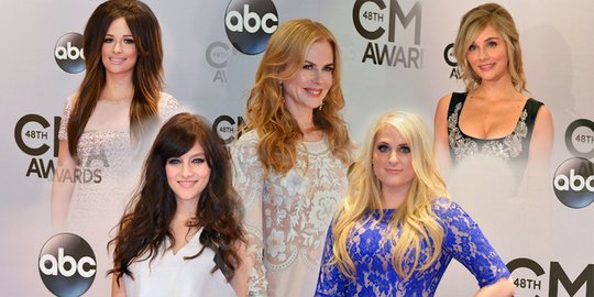 Para selebriti berwajah rupawan hiasi acara CMA Awards 2014