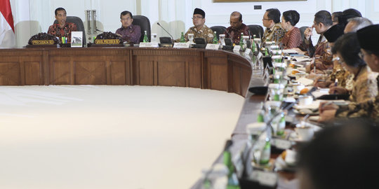 Bahas anggaran, menteri-menteri Jokowi kumpul di Kemenkeu