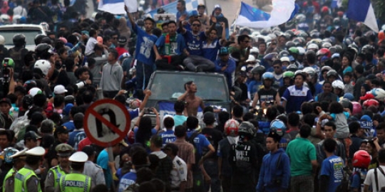 Pawai Persib Juara, Bandung lautan biru