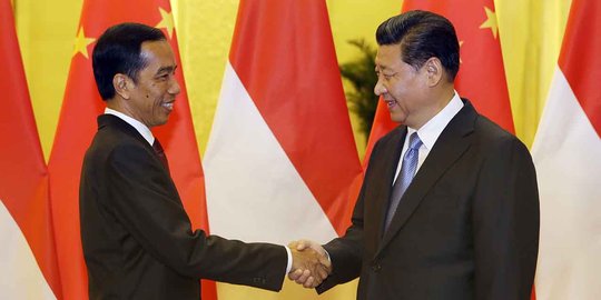 Keakraban Jokowi dan Xi Jinping saat gelar pertemuan di Beijing