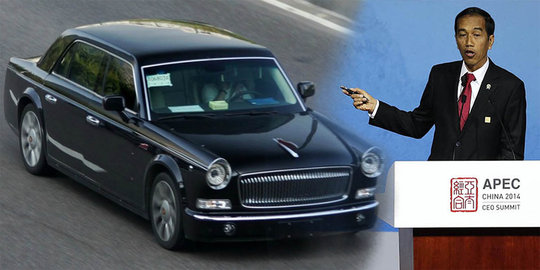 Jokowi naik Limosin Hongqi, mobil termahal di China