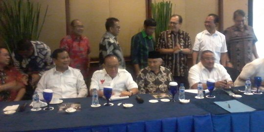 Prabowo, Ical dan Amien Rais hadiri deklarasi KMP DKI