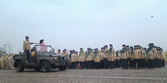 Hari Kesehatan Nasional, Menkes inspeksi 'pasukan' dengan Jeep