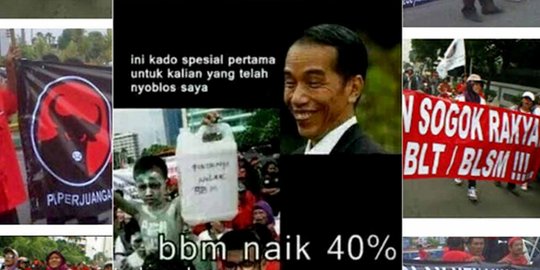 Meme-meme lucu dan nyelekit sindir kebijakan Jokowi naikkan BBM