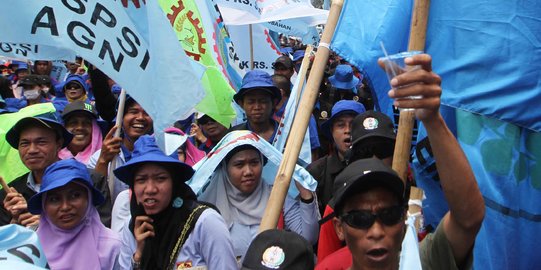 Ajak berdemo, buruh sweeping pabrik-pabrik di Jatiuwung