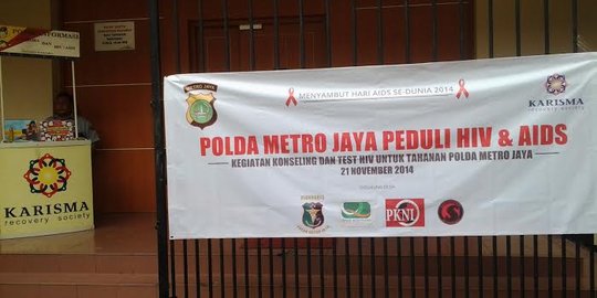Tahanan kasus narkoba Polda Metro jalani tes HIV/AIDS