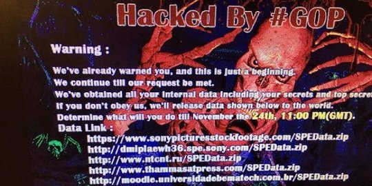 Hacker #GOP berhasil bobol Sony, sebabkan kelumpuhan global!