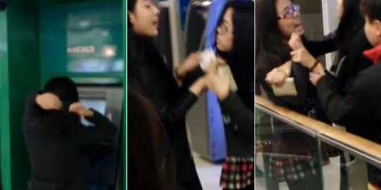 ATM dipakai bercermin, perempuan China disiksa pengunjung mal