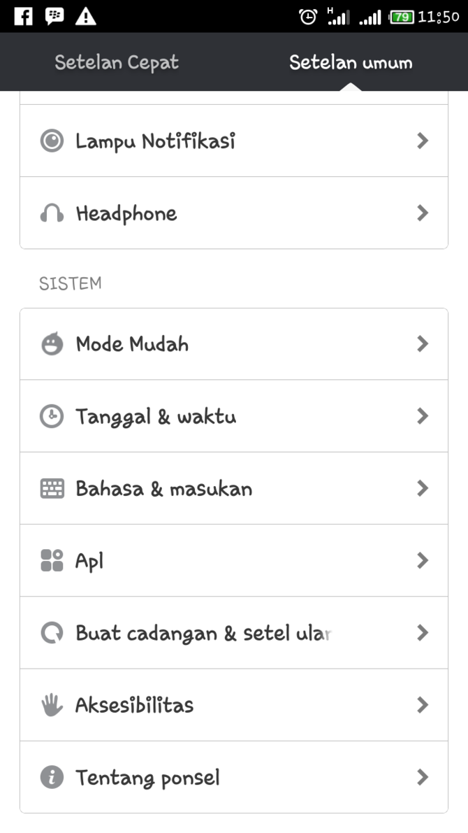 cara mematikan suara di keyboard smartphone android