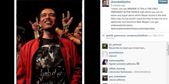 Tampil di Hammersonic, netizen ingin Jokowi temui Lamb of God