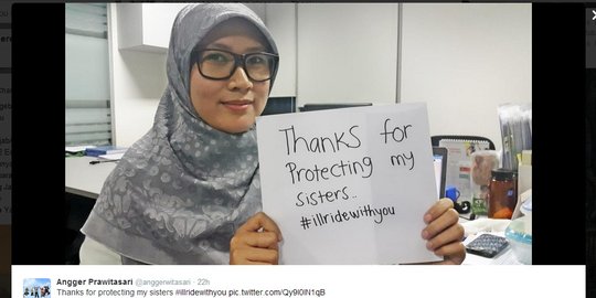 Dukung muslim, warga Australia kampanye #illridewithyou