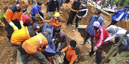 Hari ke-5, sudah 64 jasad korban longsor Banjarnegara ditemukan