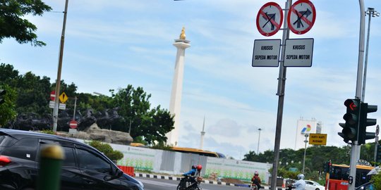 Motor dilarang lewat, ini tempat parkir sepanjang MH Thamrin