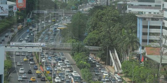 Ini jalur alternatif bagi pemotor hindari Jalan MH Thamrin