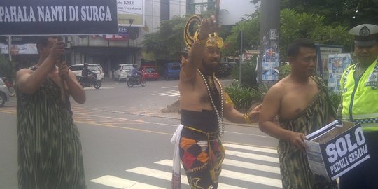 Berkostum Werkudara, Kopral Bagyo galang dana Banjarnegara