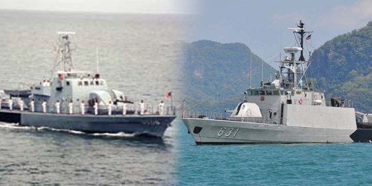 Lucu, Kapal perang Indonesia dan Malaysia ini punya nama sama