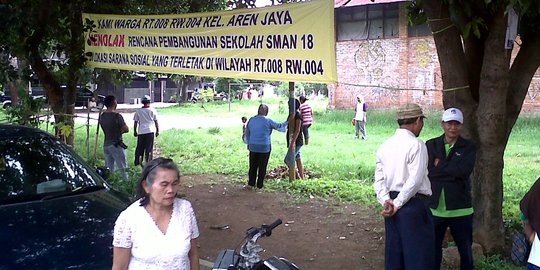Rawan tawuran, warga Aren Jaya tolak pembangunan SMAN 18 Bekasi