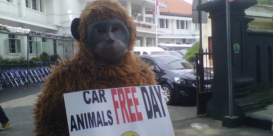 Jadi ajang komersil satwa, Car Free Day di Malang Diprotes