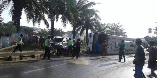Sopir bus Damri tewas di Daan Mogot karena hindari motor