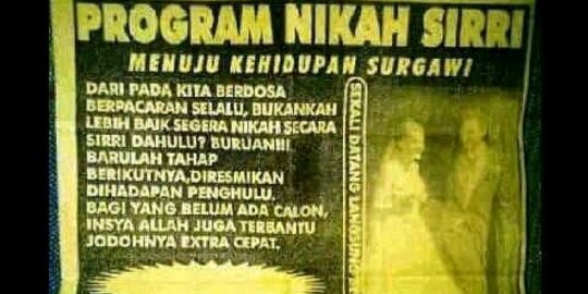 Kemenag: Nikah siri enak di depan, belakangnya bikin susah