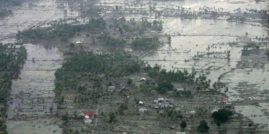 Lokasi di Aceh ini dulu daratan, pasca-tsunami jadi lautan