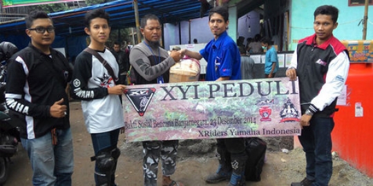 Yamaha tanggap bantu korban bencana alam Bandung dan Banjarnegara