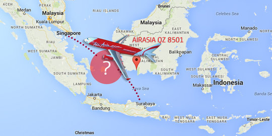 Wilayah pencarian AirAsia di Bangka Belitung diprediksi hujan