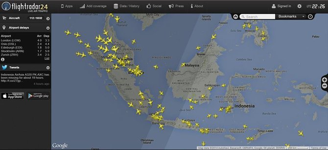 24 jam setelah airasia qz8501 hilang