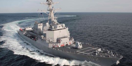 Kapal perang Amerika USS Sampson bantu cari AirAsia QZ8501