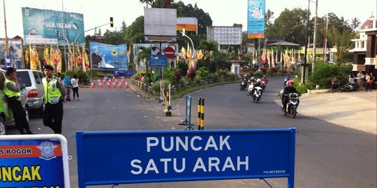 Sempat lengang, penutupan jalur Puncak molor