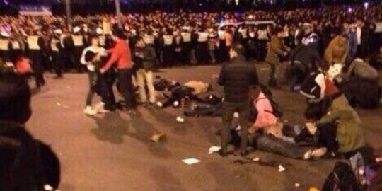 Tragedi tahun baru Shanghai dipicu oknum lempar duit palsu