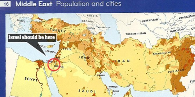 Penerbit AS hapus Israel dari buku peta dunia buatan ...