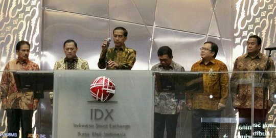 Jokowi buka perdagangan pasar modal perdana 2015 di BEJ