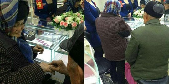 Beli cincin berlian buat istri, pria 80 tahun ini kuras tabungan