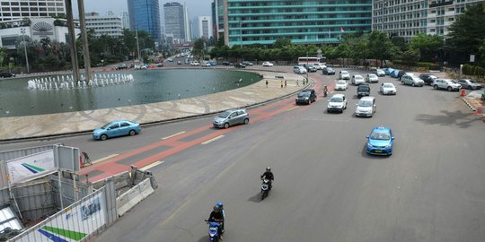 Sepeda motor masih nekat terobos Jalan Thamrin