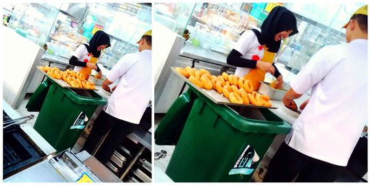 Donat di atas tempat sampah, Carrefour: Ini bahan koreksi