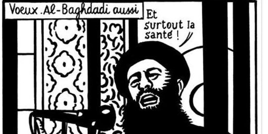 Tabloid Prancis Charlie Hebdo pajang kartun bos ISIS Bagdhadi