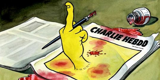 Karikatur-karikatur nyelekit sindir penyerangan Charlie Hebdo