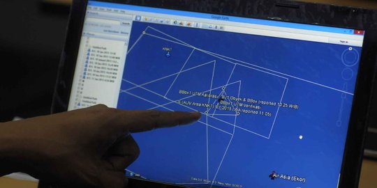 Ini lokasi temuan sinyal Ping Black Box AirAsia