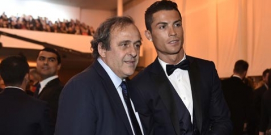 Platini kirim surat selamat untuk Ronaldo