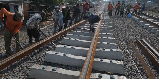 Penyelesaian proyek rel ganda Sumsel molor hingga April