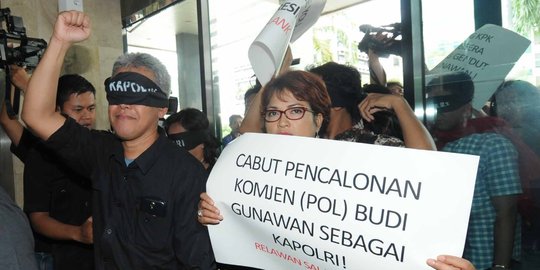 Datangi Istana, relawan minta Jokowi tak lantik Komjen Budi Gunawan